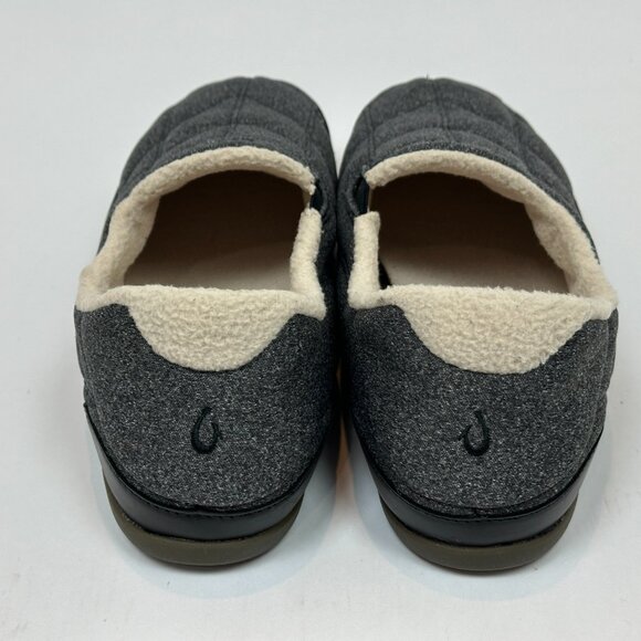 🌺 OluKai Puku‘i Quilted Slipper - Dark Shadow / Lava Rock - Men’s 10 🌺 - Picture 10 of 15